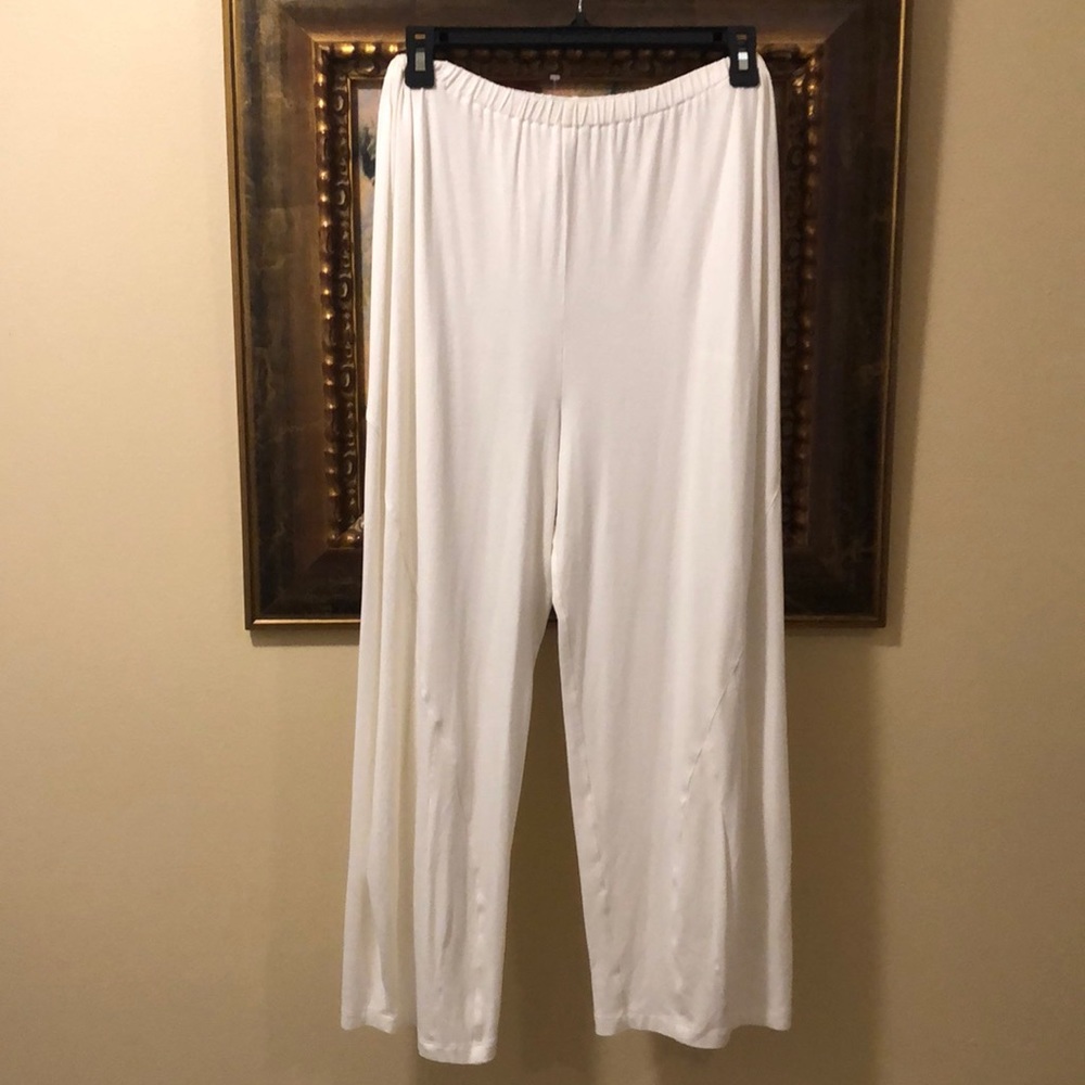 Parmi wide pleated detail leg ultra soft cropped coordinate pants